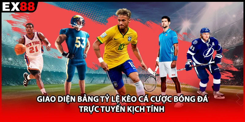 Giao diện bảng tỷ lệ kèo cá cược bóng đá trực tuyến kịch tính 