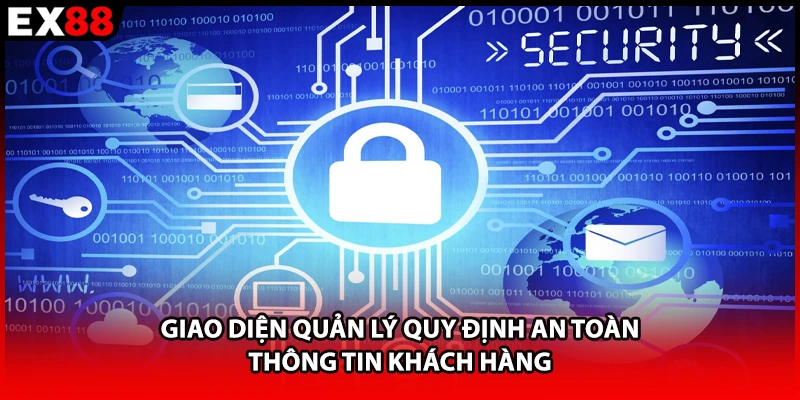 Giao diện quản lý quy định an toàn thông tin khách hàng 